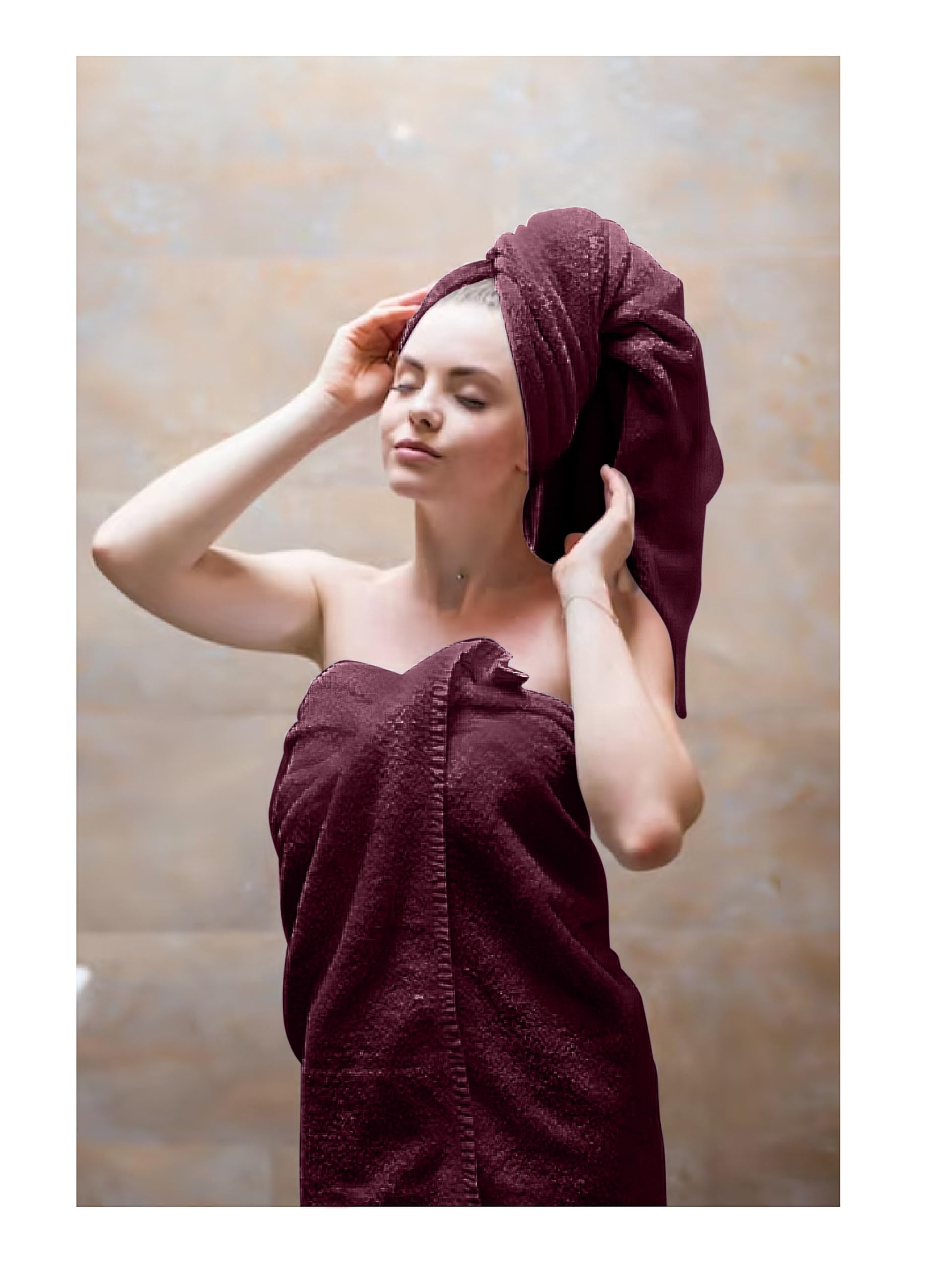 Opulent Dreams 100% Egyptian Cotton Towel Sets – Soft, Absorbent, Quick-Dry – Includes Bath Sheets, Bath Towels, Hand Towels – Luxuriously Easy to Wash - Opulent Dreams