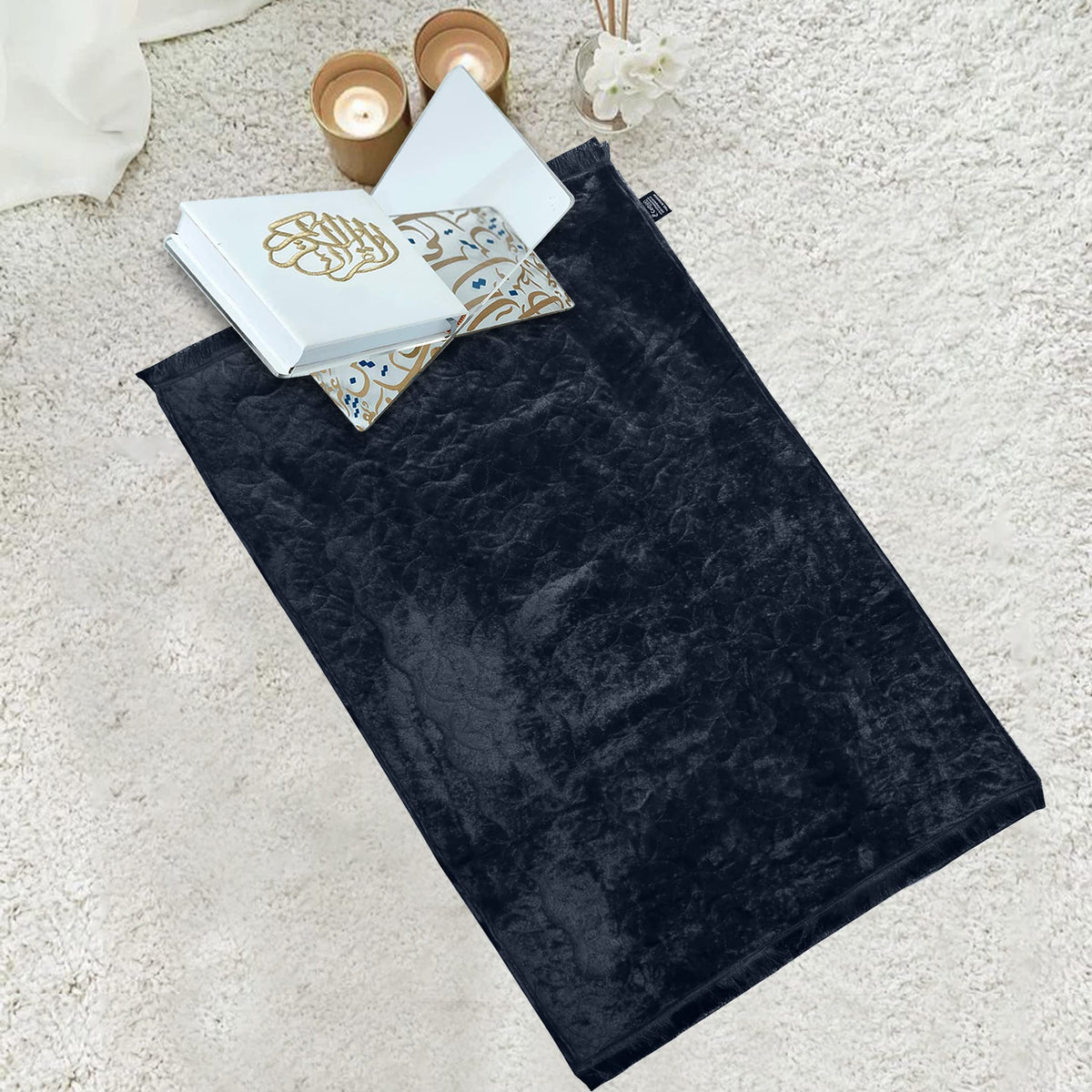 Luxury Crushed Velvet Prayer Rug