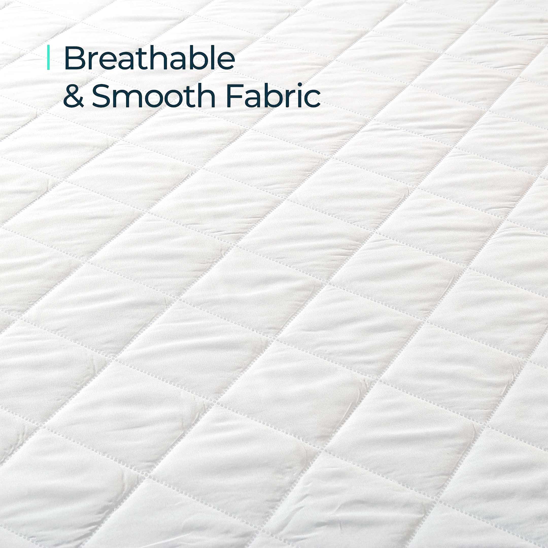 Opulent Living Quilted Mattress Protector – Extra Deep (30cm) Fitted Skirt, Breathable, Hypoallergenic, Anti-Dust Mite, Soft & Comfortable