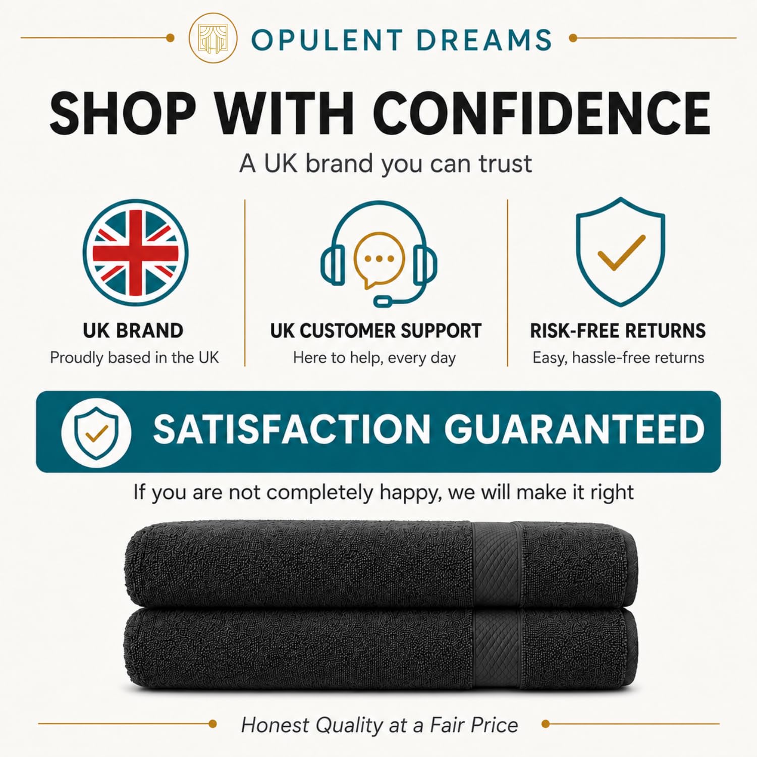 Luxury 100% Egyptian Cotton Towel Set – Beige, Super Soft & Quick-Dry