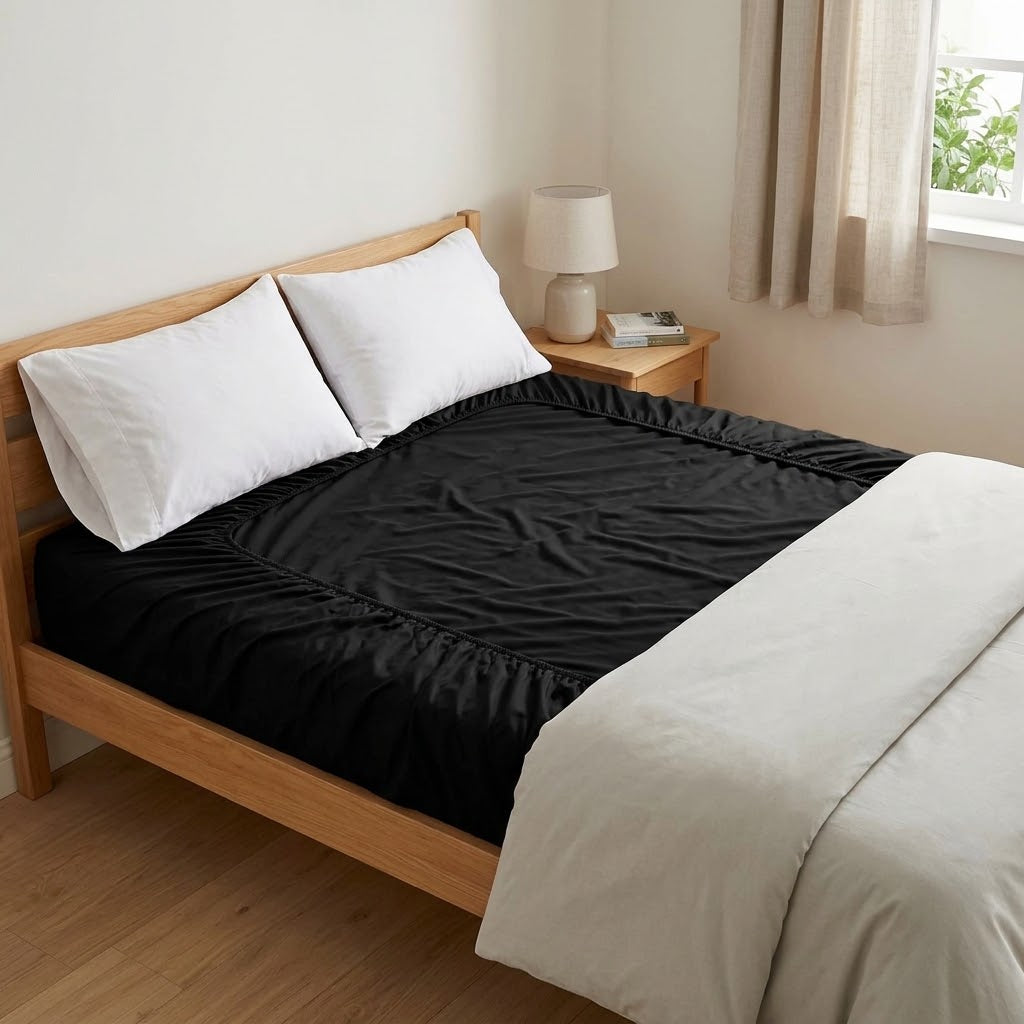 Microfibre Fitted Sheet – 25cm Deep, Double
