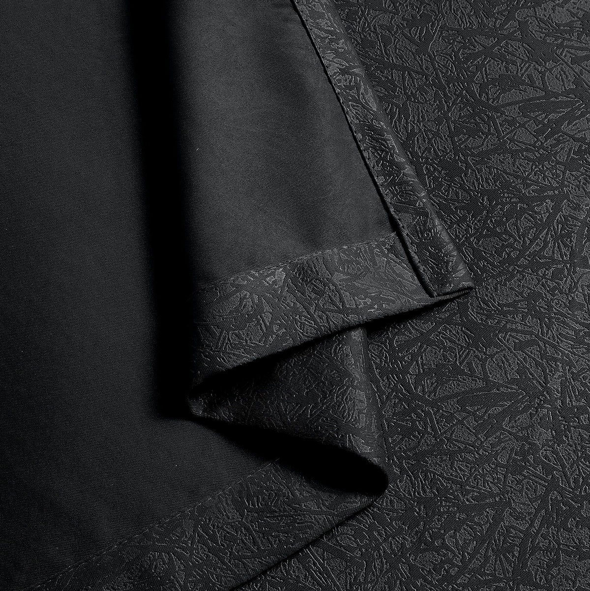 Luxury Embossed Leaf Jacquard Blackout Curtains