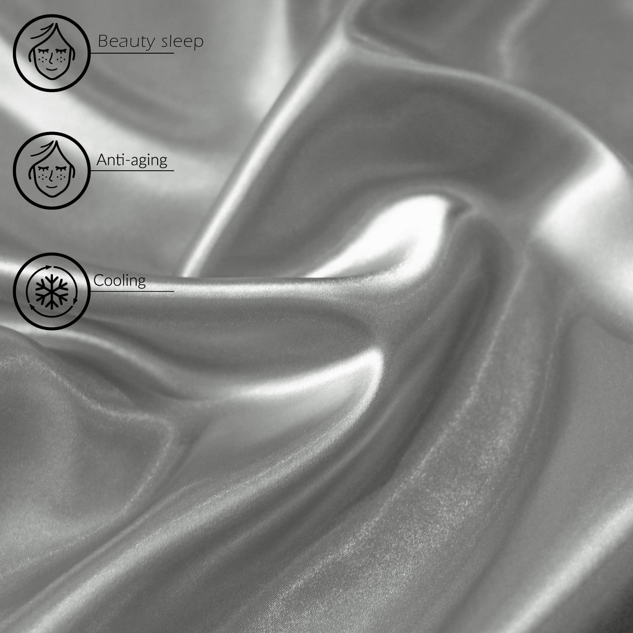 Luxury Satin Pillowcases – Set of 2