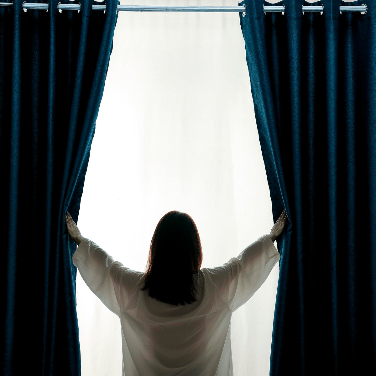 Luxury Embossed Leaf Jacquard Blackout Curtains