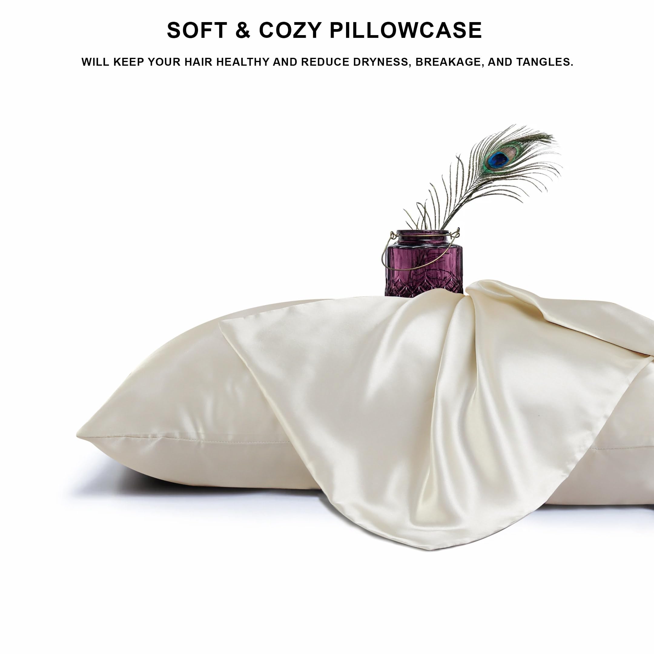 Luxury Satin Pillowcases – Set of 2