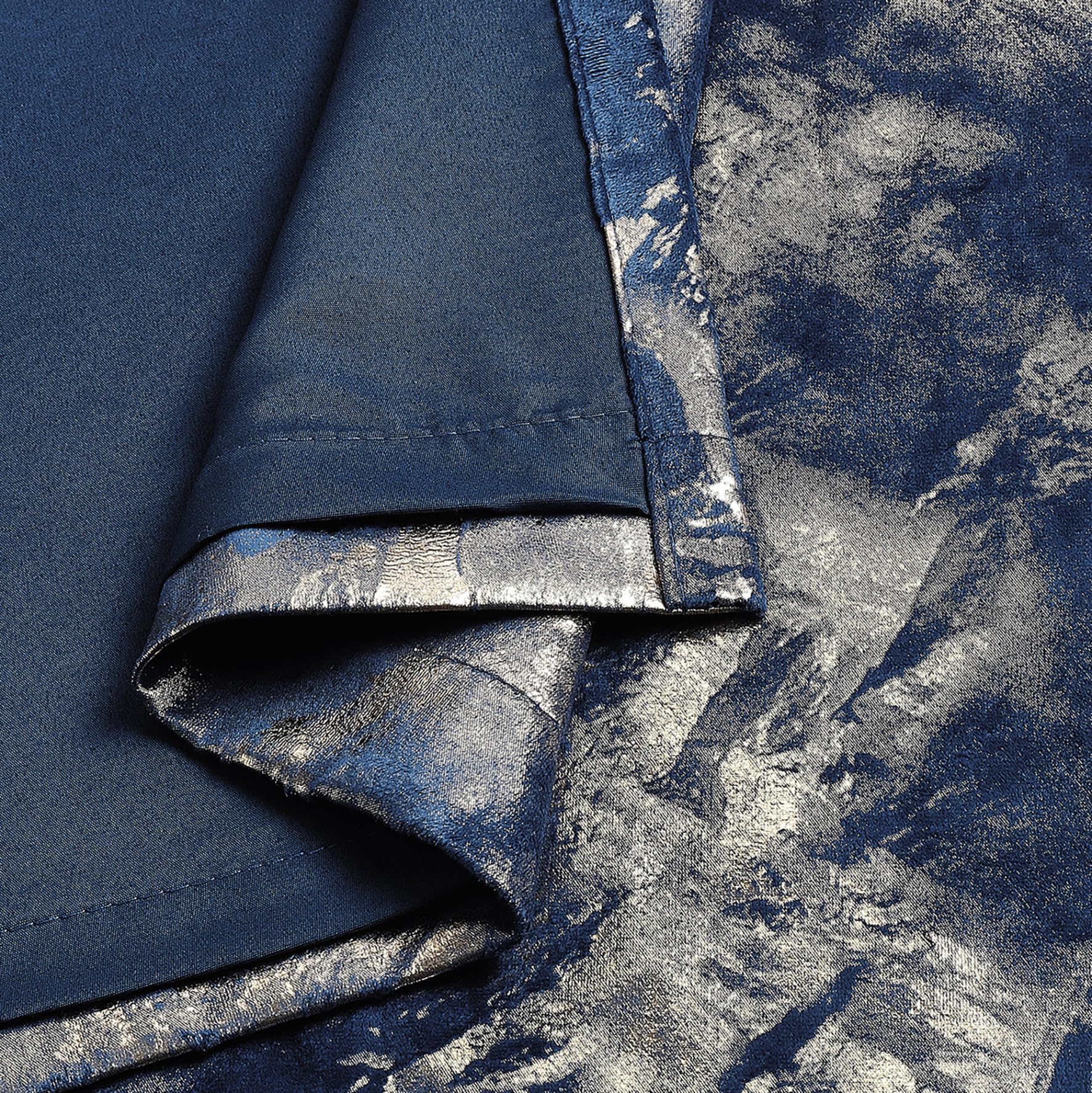 Luxury Metallic Marble Velvet Curtains – Pair