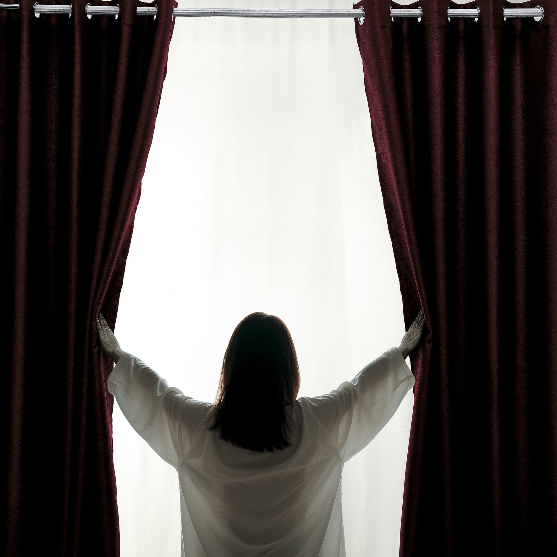 Luxury Embossed Leaf Jacquard Blackout Curtains
