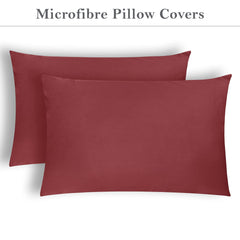 Brushed Microfibre Pillowcases Beige – Set of 2