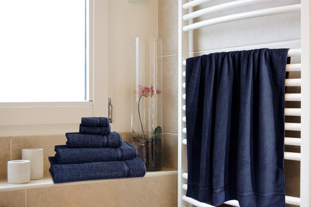 Opulent Dreams 100% Egyptian Cotton Towel Sets – Soft, Absorbent, Quick-Dry – Includes Bath Sheets, Bath Towels, Hand Towels – Luxuriously Easy to Wash - Opulent Dreams