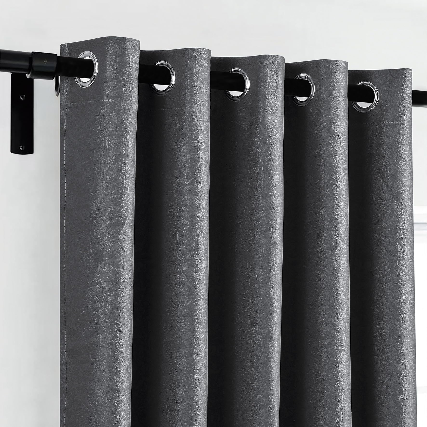 Luxury Embossed Leaf Jacquard Blackout Curtains