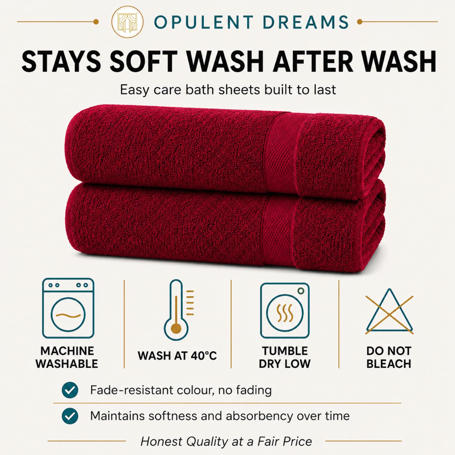 Luxury 100% Egyptian Cotton Towel Set – Beige, Super Soft & Quick-Dry