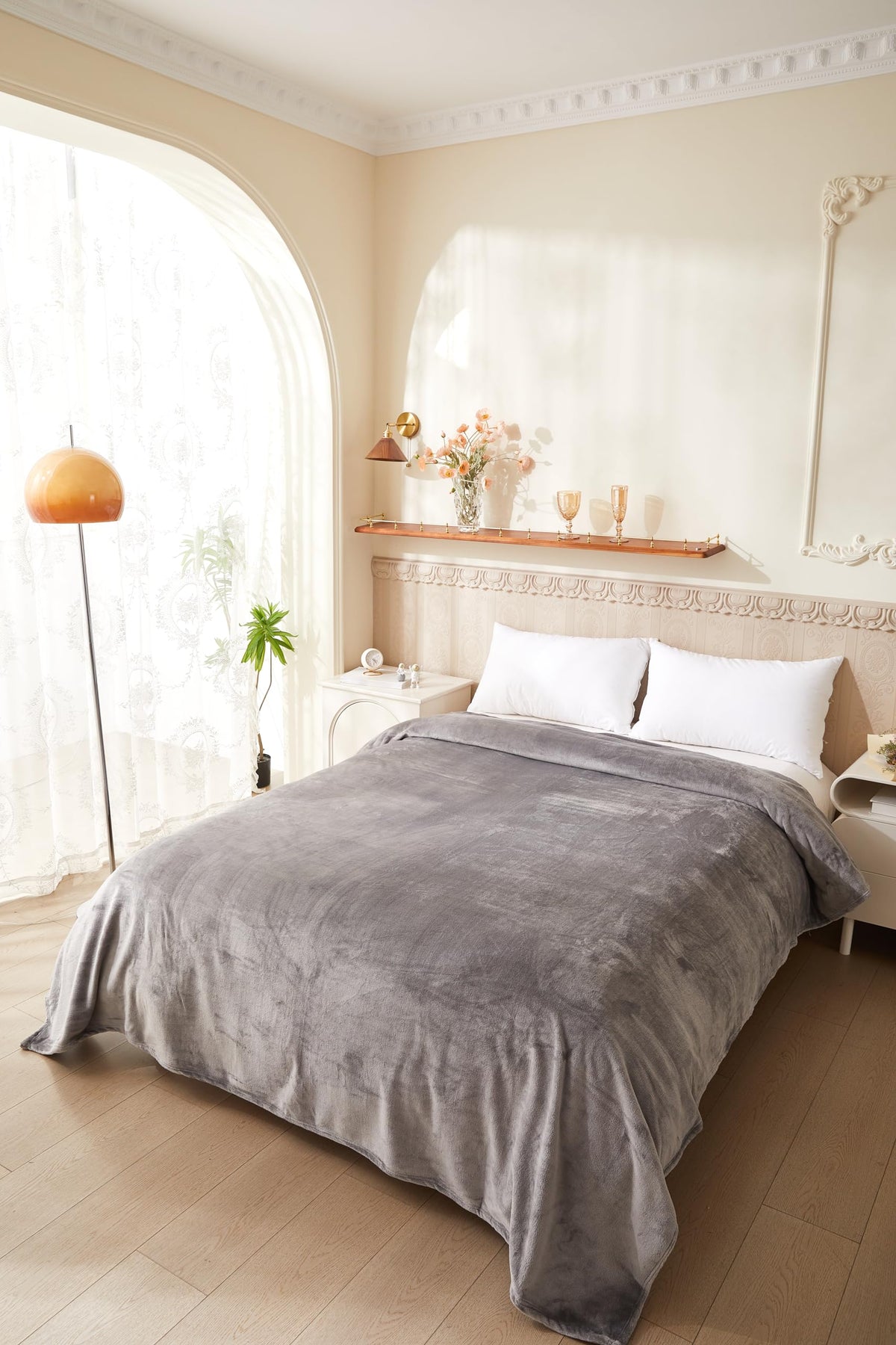 Premium Silver Mink Fleece Blanket – Double