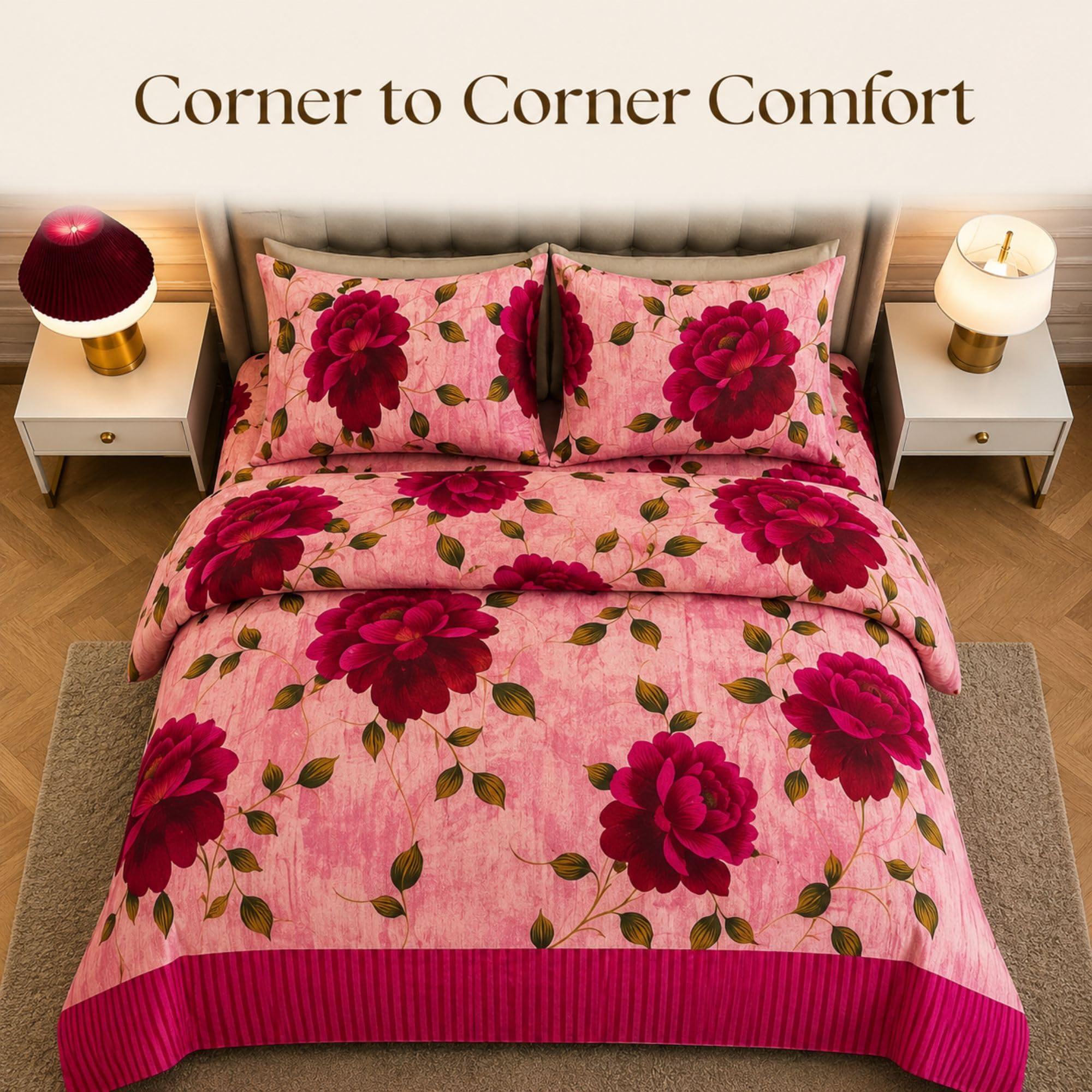 Living Luxury Complete Duvet & Bedding Set – 4pc