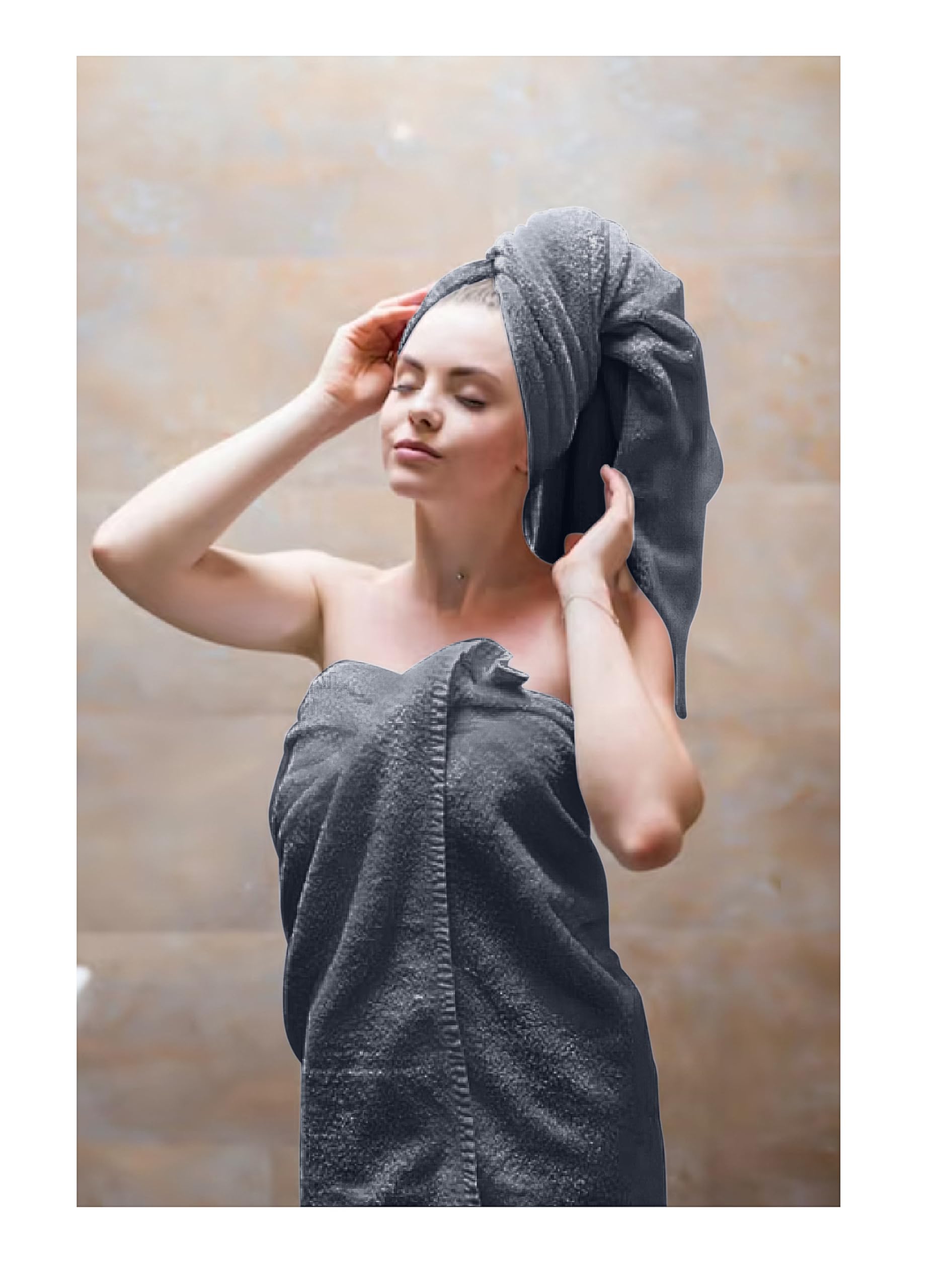 Opulent Dreams 100% Egyptian Cotton Towel Sets – Soft, Absorbent, Quick-Dry – Includes Bath Sheets, Bath Towels, Hand Towels – Luxuriously Easy to Wash - Opulent Dreams