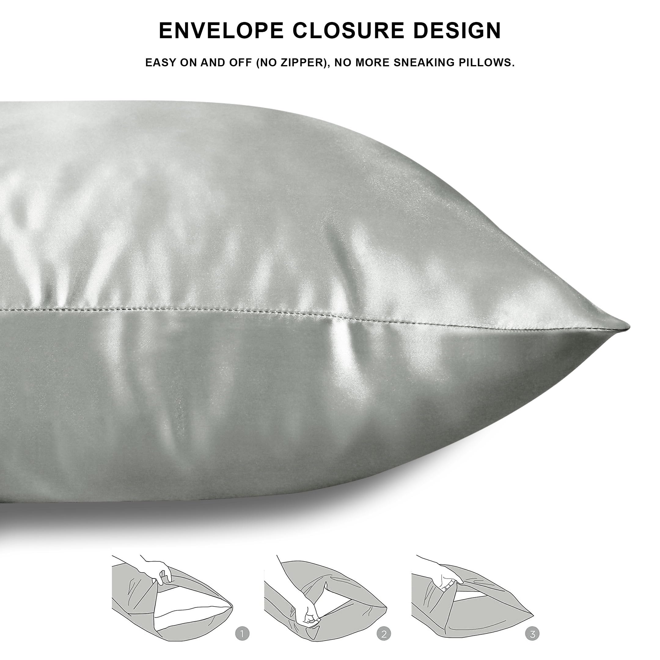 Luxury Satin Pillowcases – Set of 2