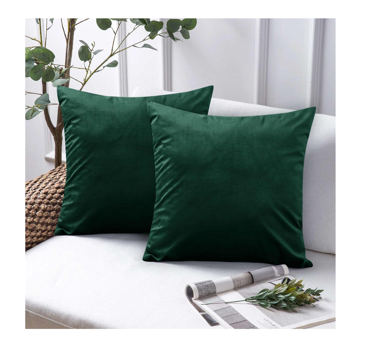 Premium Velvet Cushion Covers – 45x45cm, Set of 2