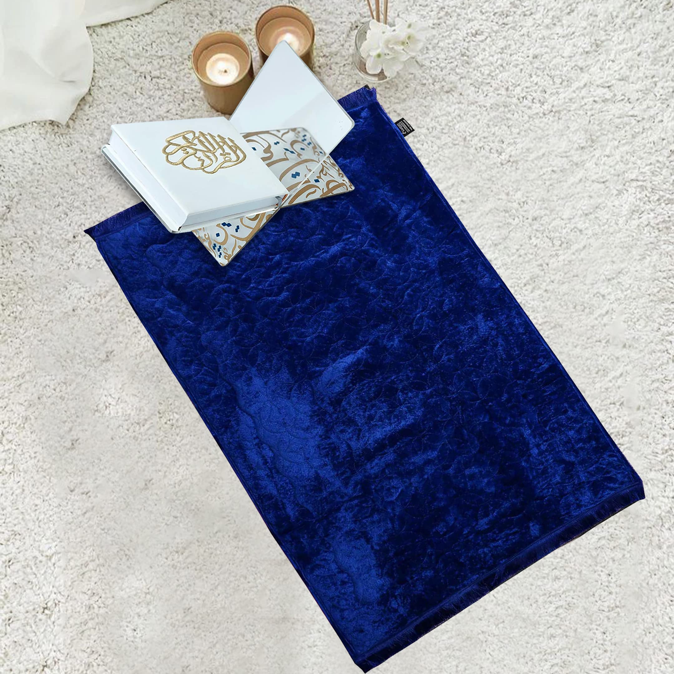 Luxury Crushed Velvet Prayer Rug