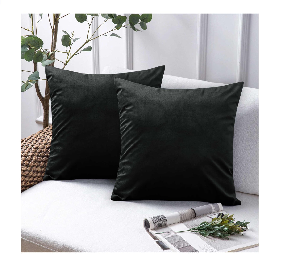 Premium Velvet Cushion Covers – 45x45cm, Set of 2