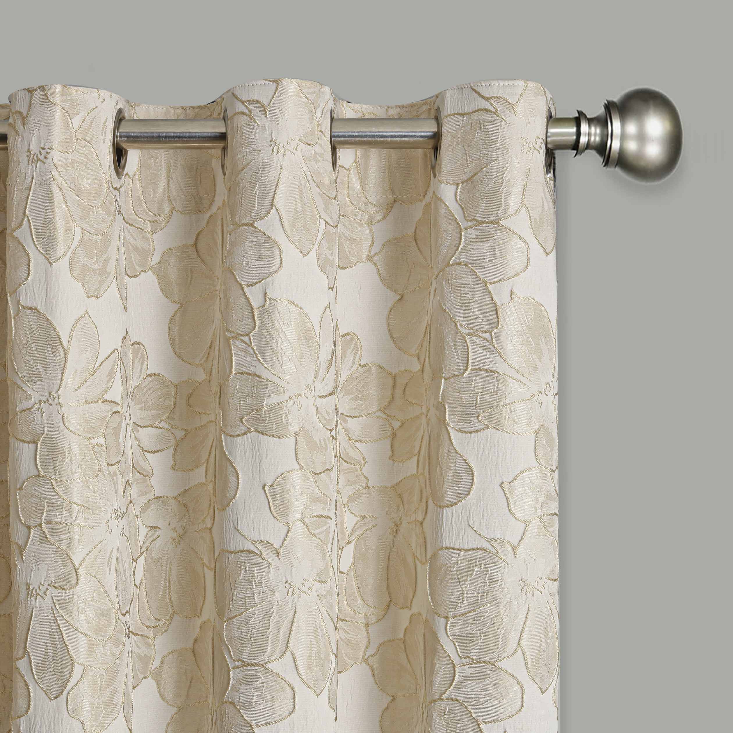 Diana Luxury Floral Blackout Curtains