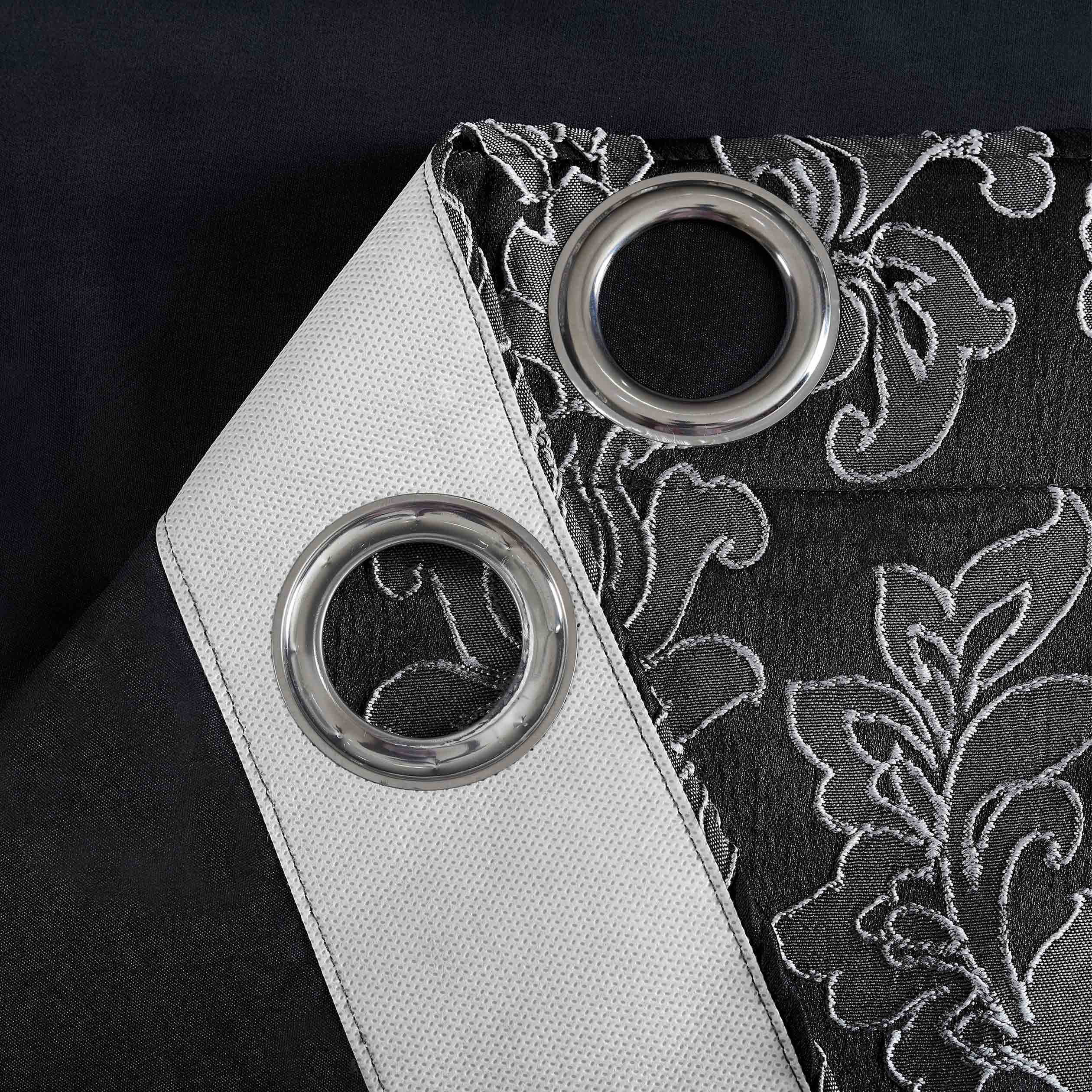 Diana Luxury Floral Blackout Curtains