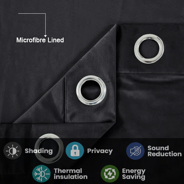Plush Velvet Luxury Blackout Curtains