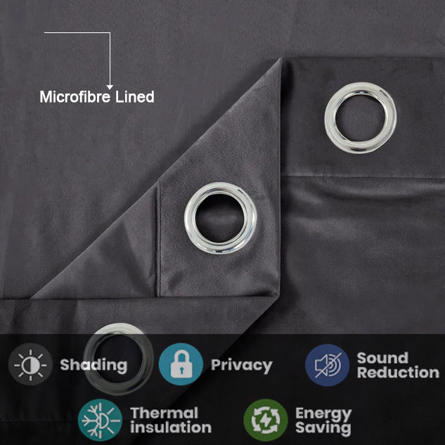 Plush Velvet Luxury Blackout Curtains