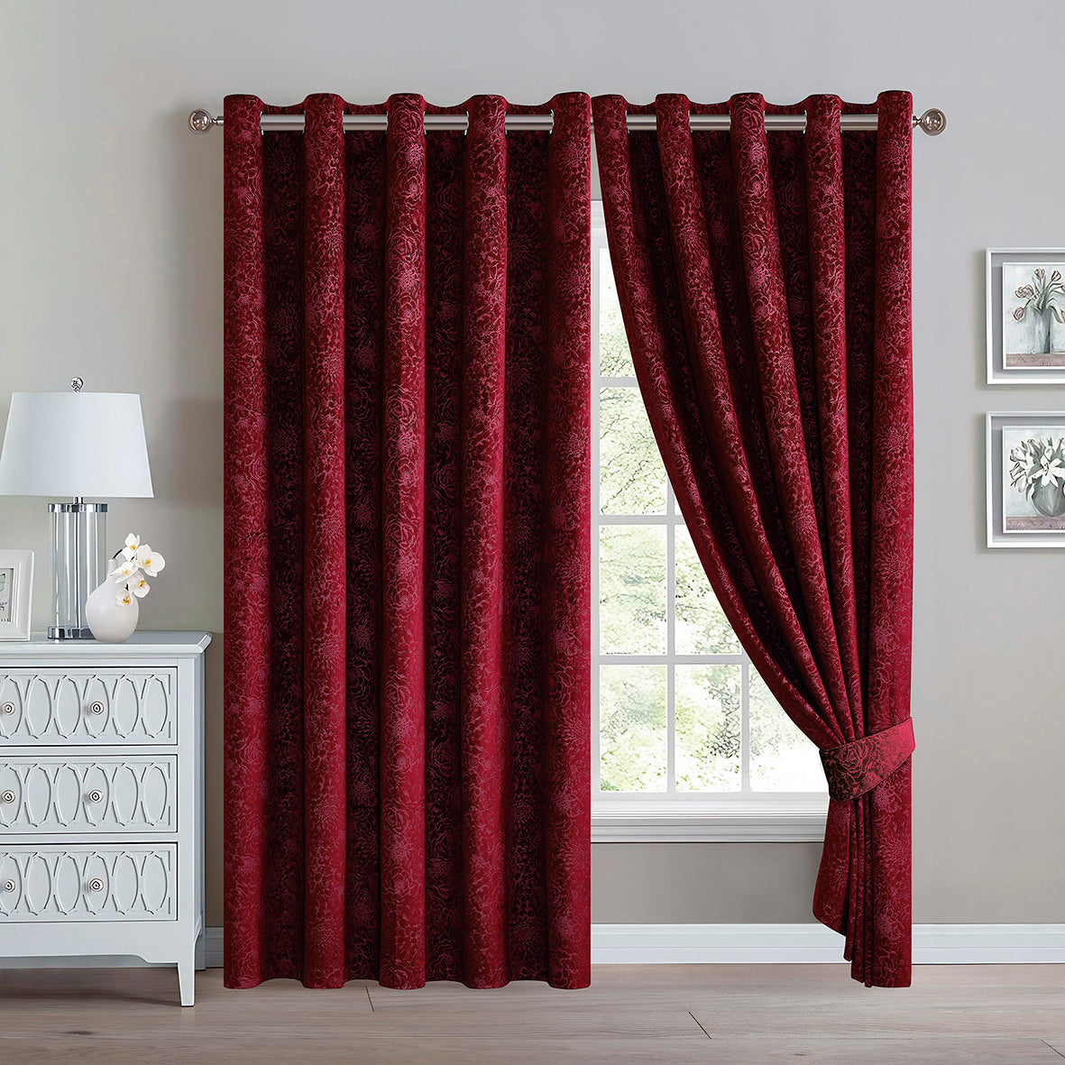 Daisy Luxury Textured Blackout Curtains
