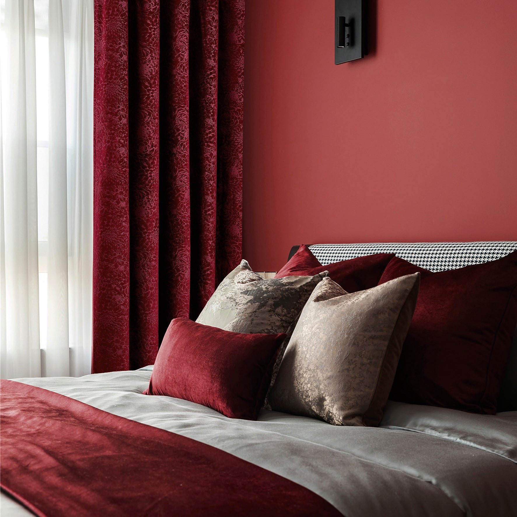 Daisy Luxury Textured Blackout Curtains