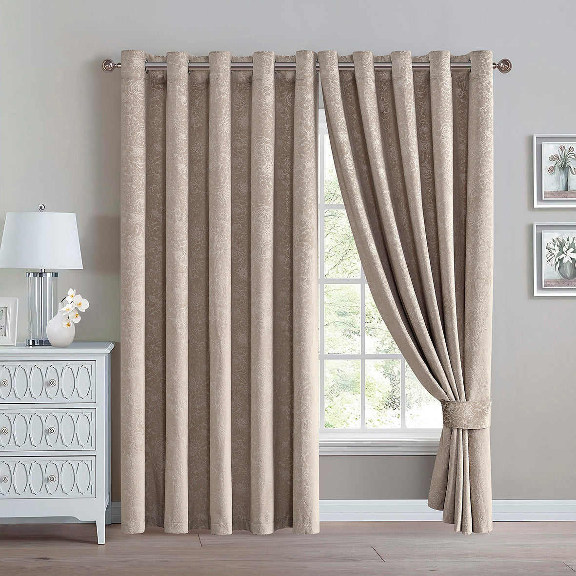 Daisy Luxury Textured Blackout Curtains