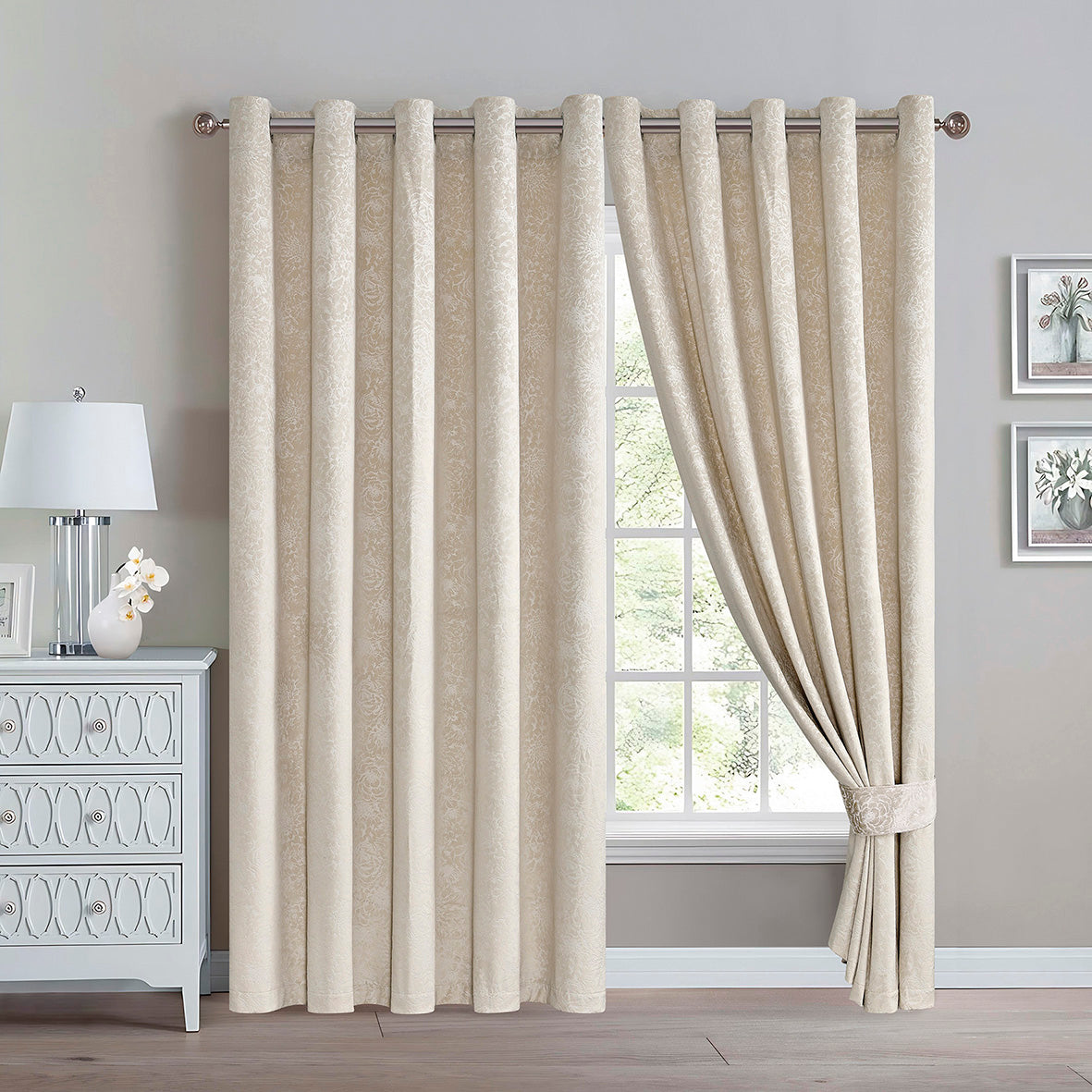 Daisy Luxury Textured Blackout Curtains