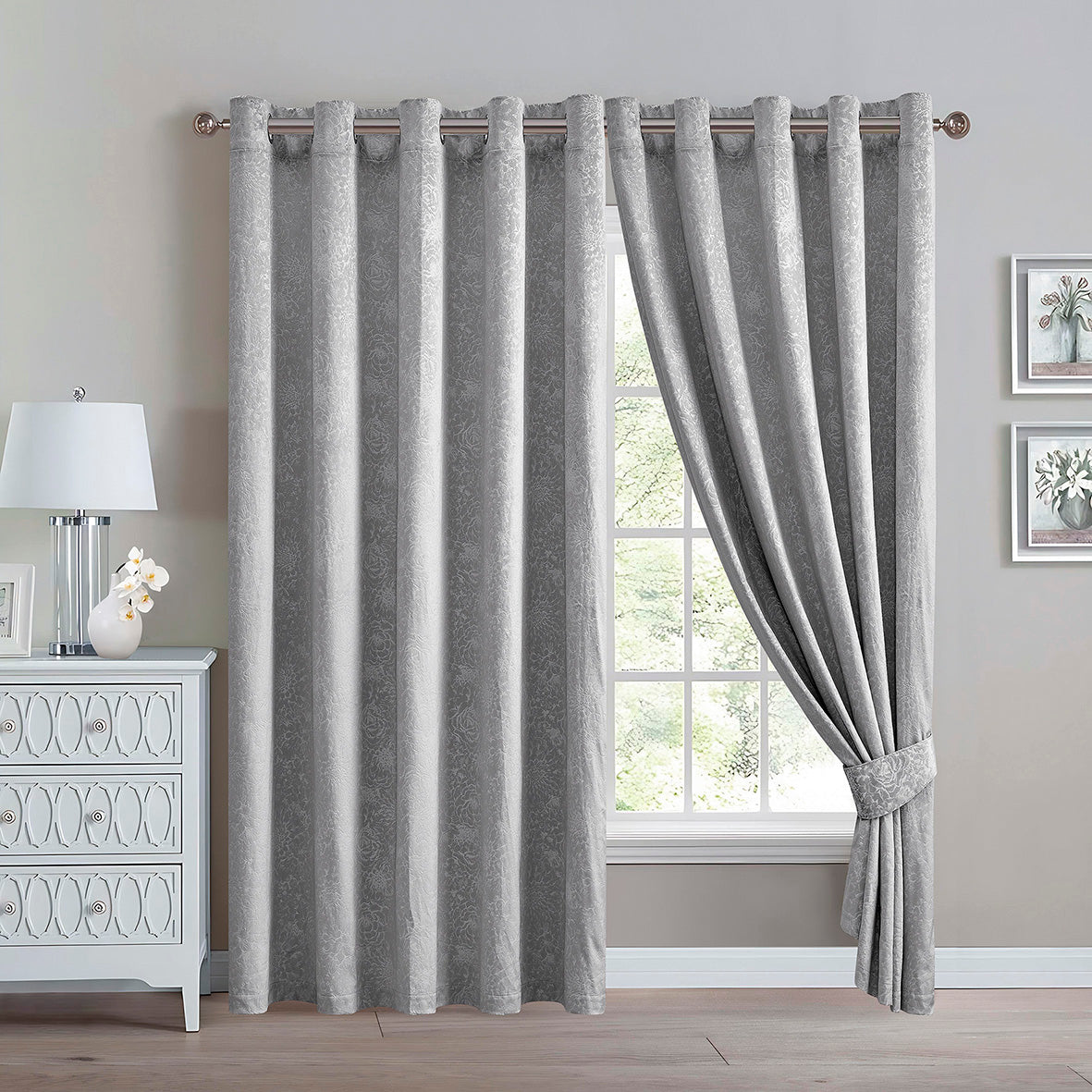Daisy Luxury Textured Blackout Curtains
