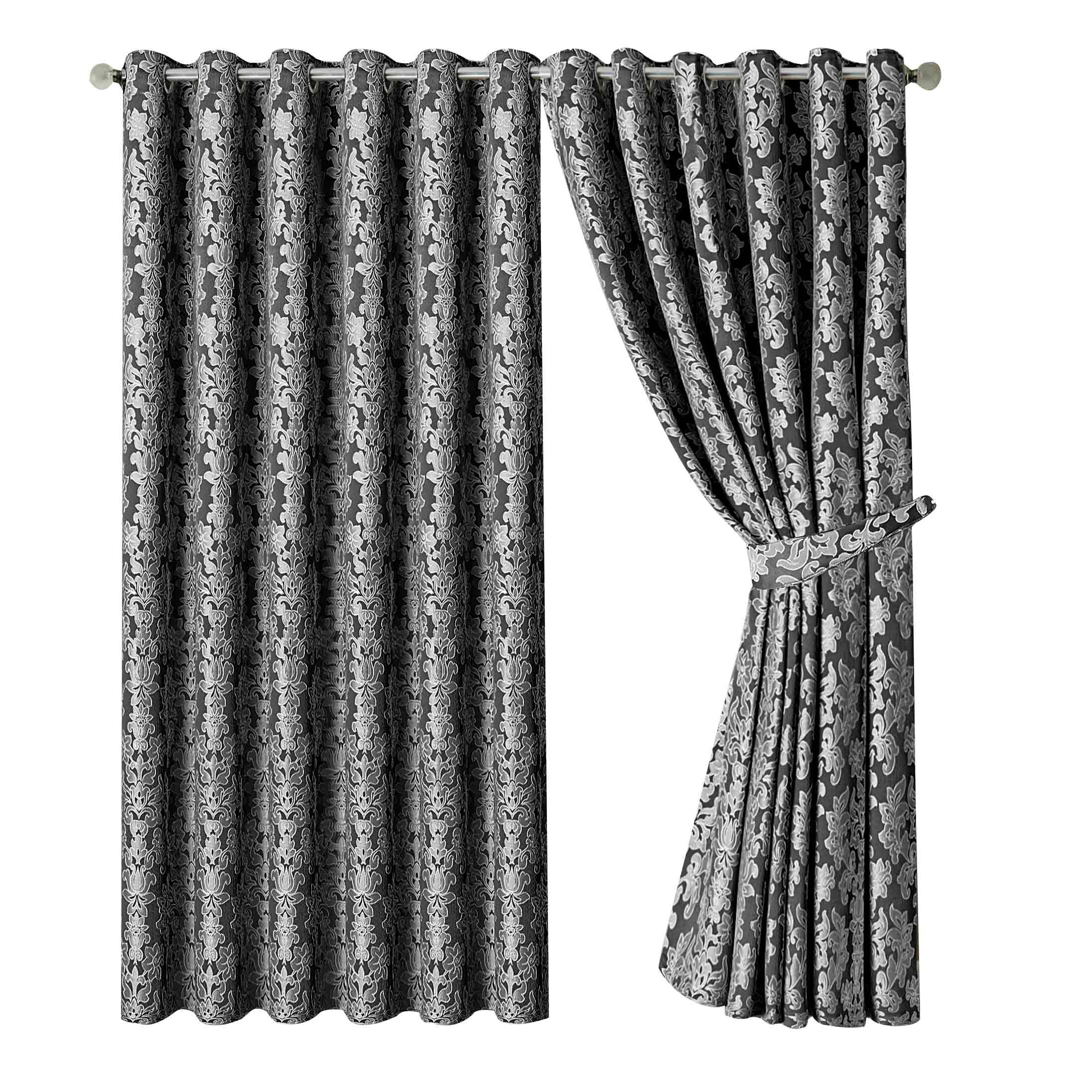 Diana Luxury Floral Blackout Curtains
