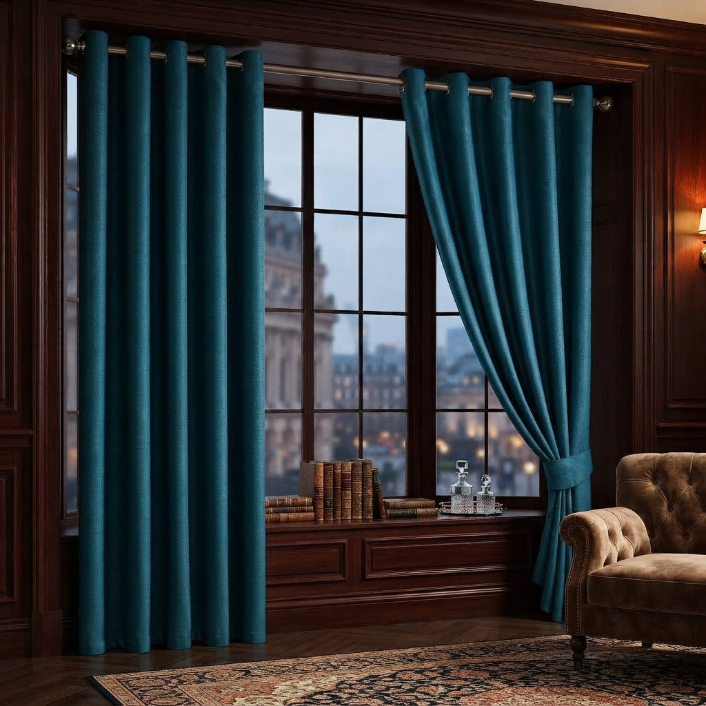 Embossed Luxury Textured Blackout Curtains