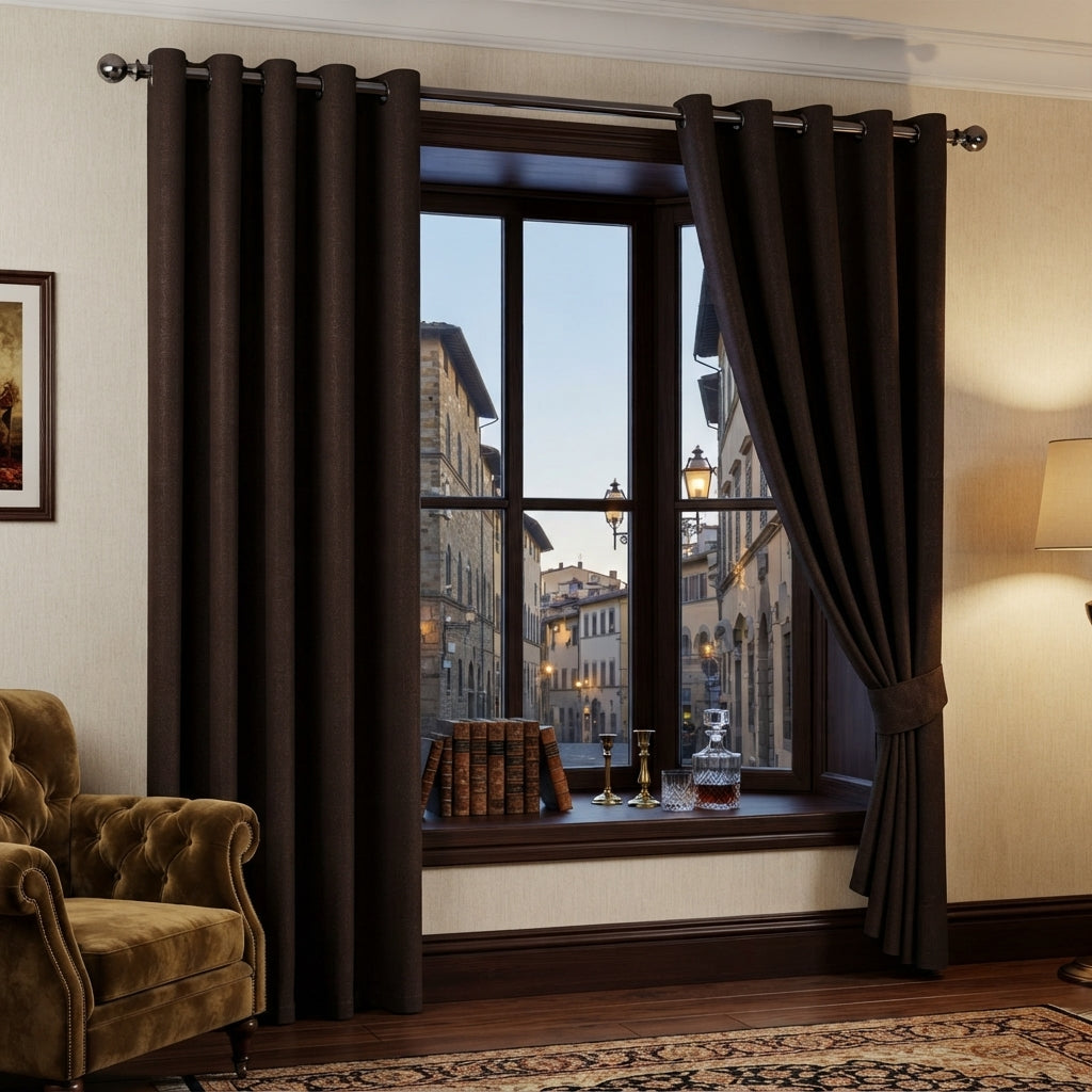 Embossed Luxury Textured Blackout Curtains