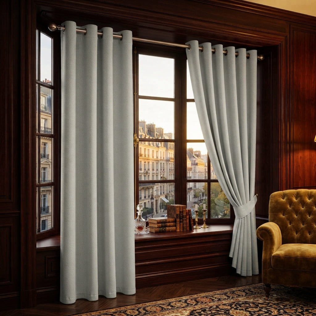 Embossed Luxury Textured Blackout Curtains