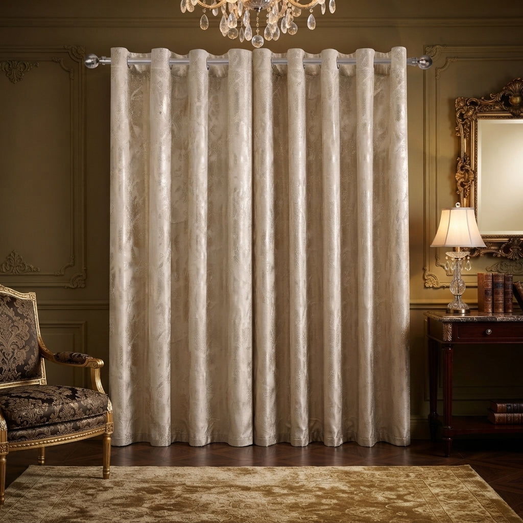 Rainbow Luxury Textured Blackout Curtains