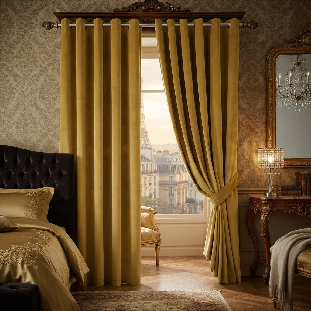 Plush Velvet Luxury Blackout Curtains