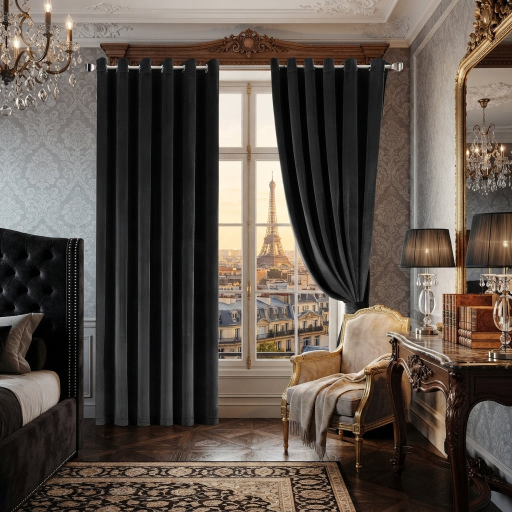 Plush Velvet Luxury Blackout Curtains