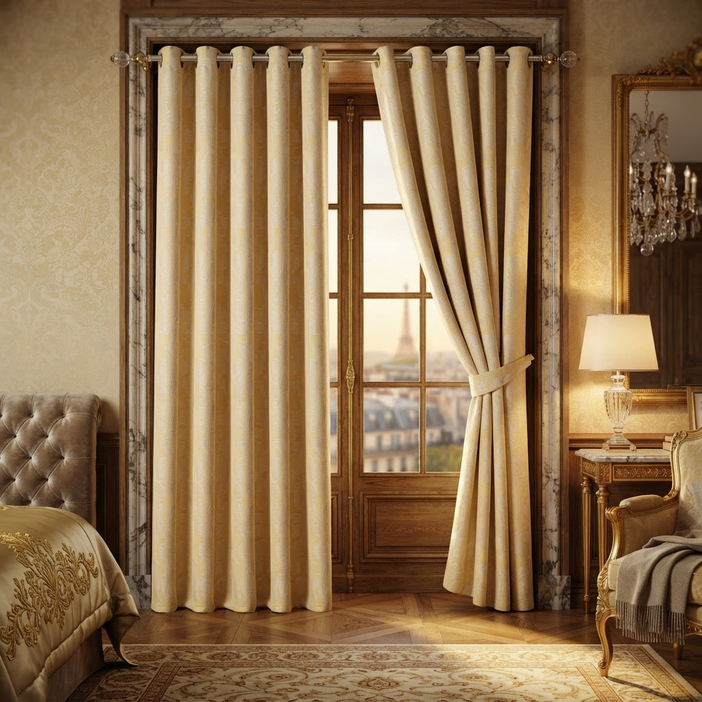 Diana Luxury Floral Blackout Curtains