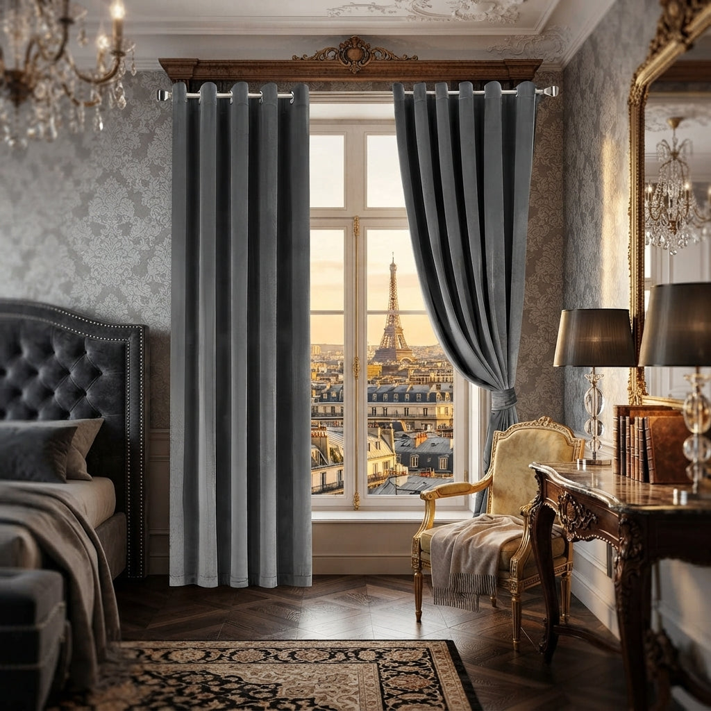 Plush Velvet Luxury Blackout Curtains