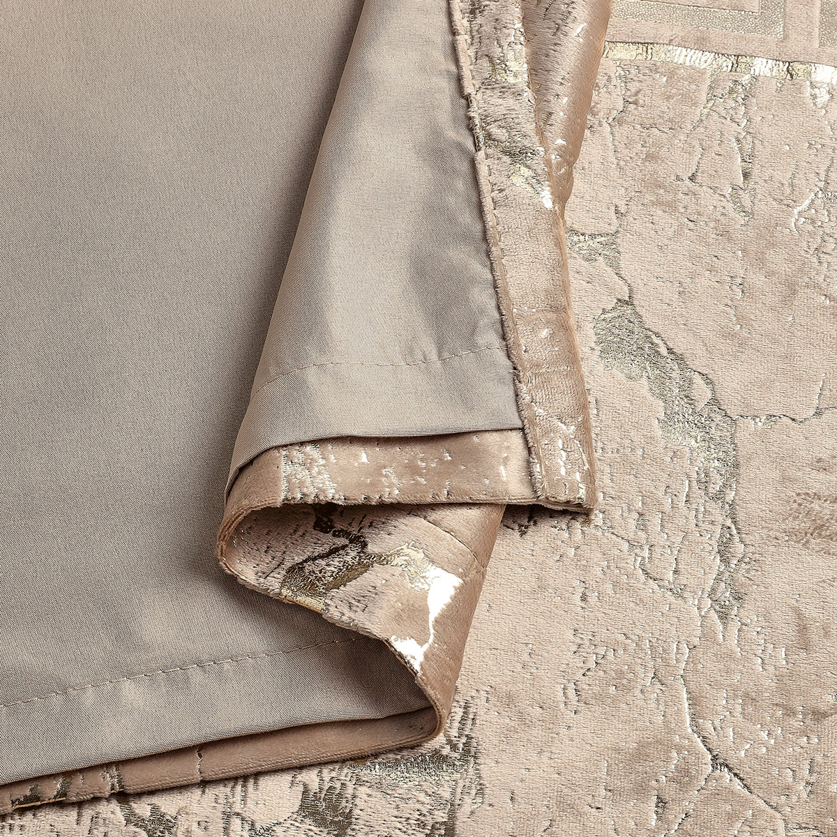 Greek Key Luxury Textured Blackout Curtains