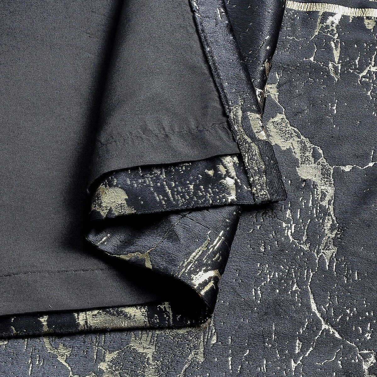 Greek Key Luxury Textured Blackout Curtains