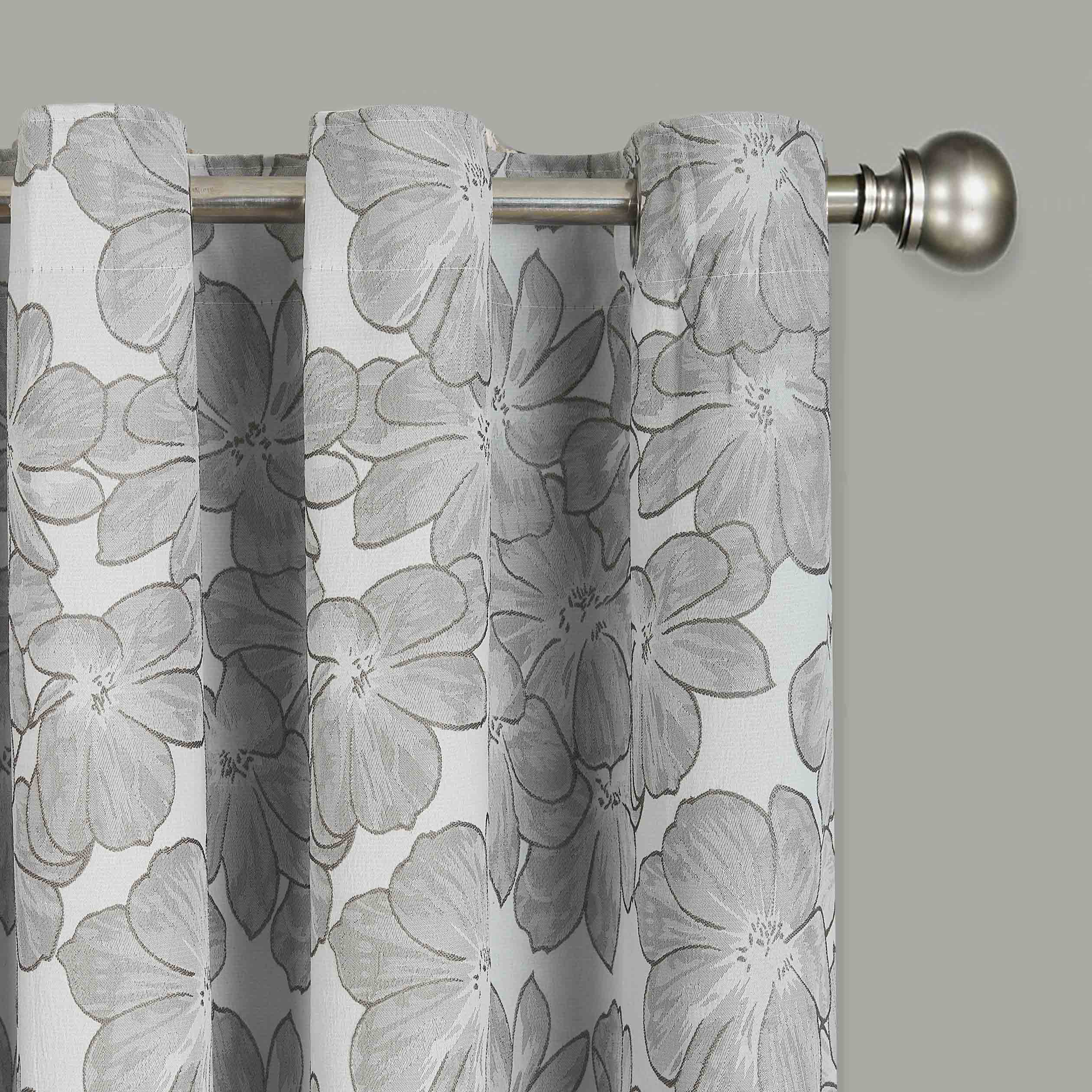 Diana Luxury Floral Blackout Curtains