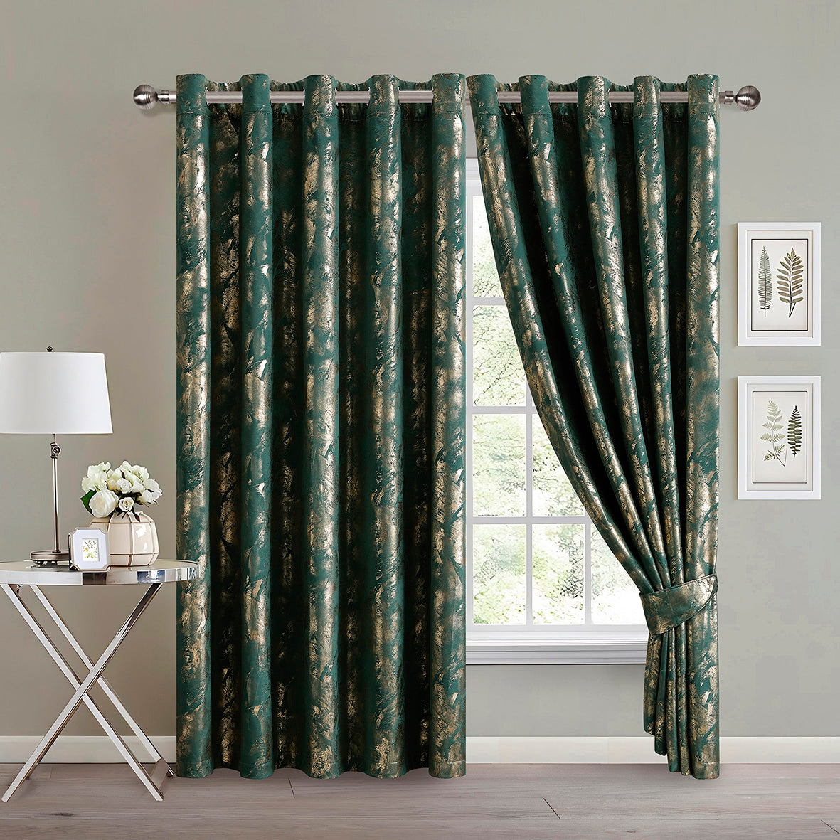 Rainbow Luxury Textured Blackout Curtains