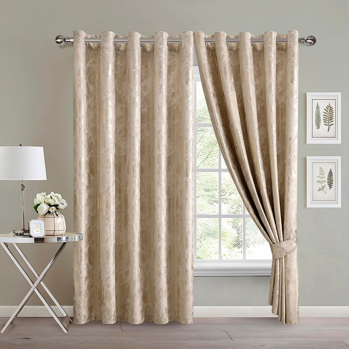 Rainbow Luxury Textured Blackout Curtains
