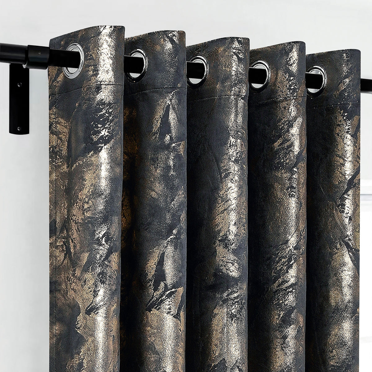 Rainbow Luxury Textured Blackout Curtains