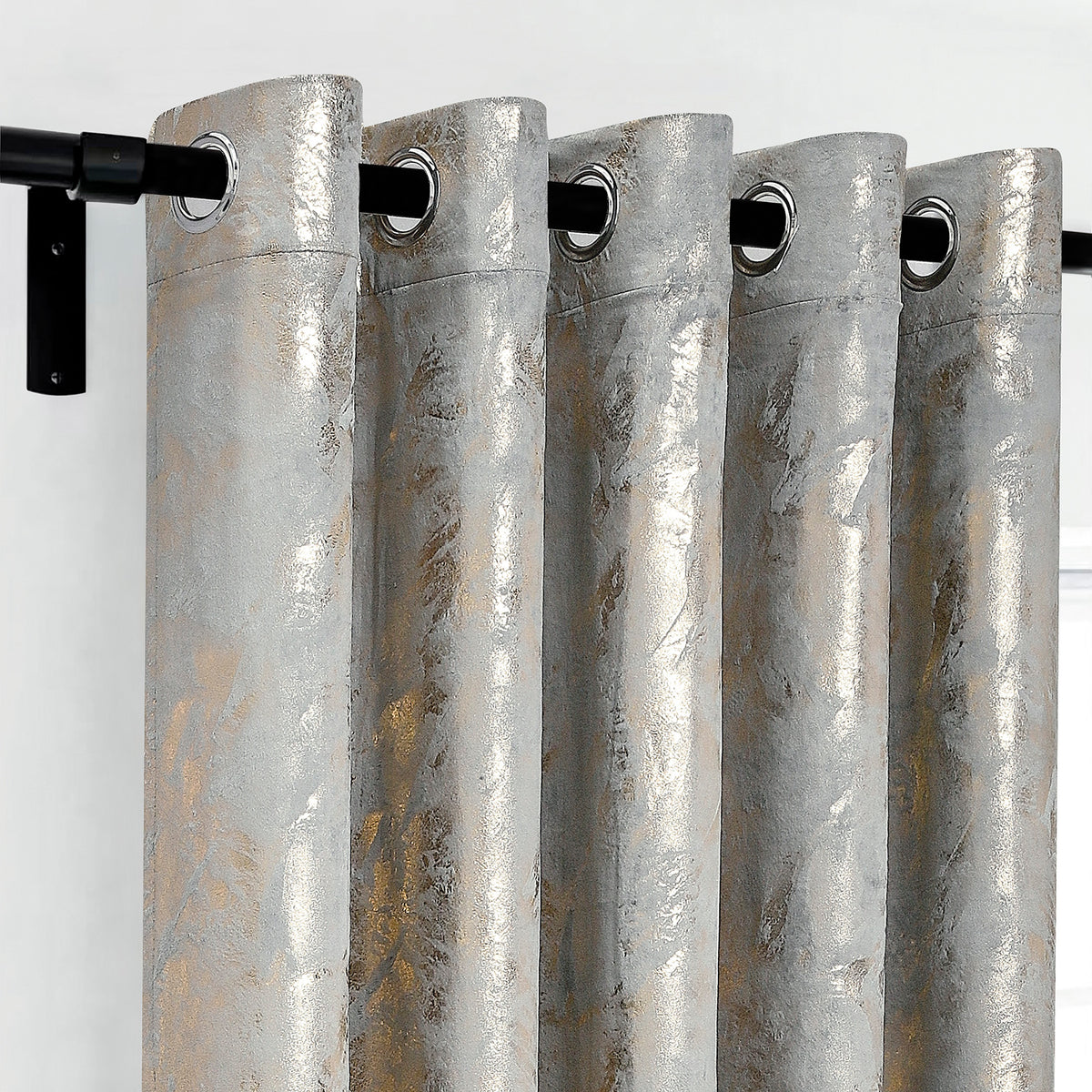 Rainbow Luxury Textured Blackout Curtains