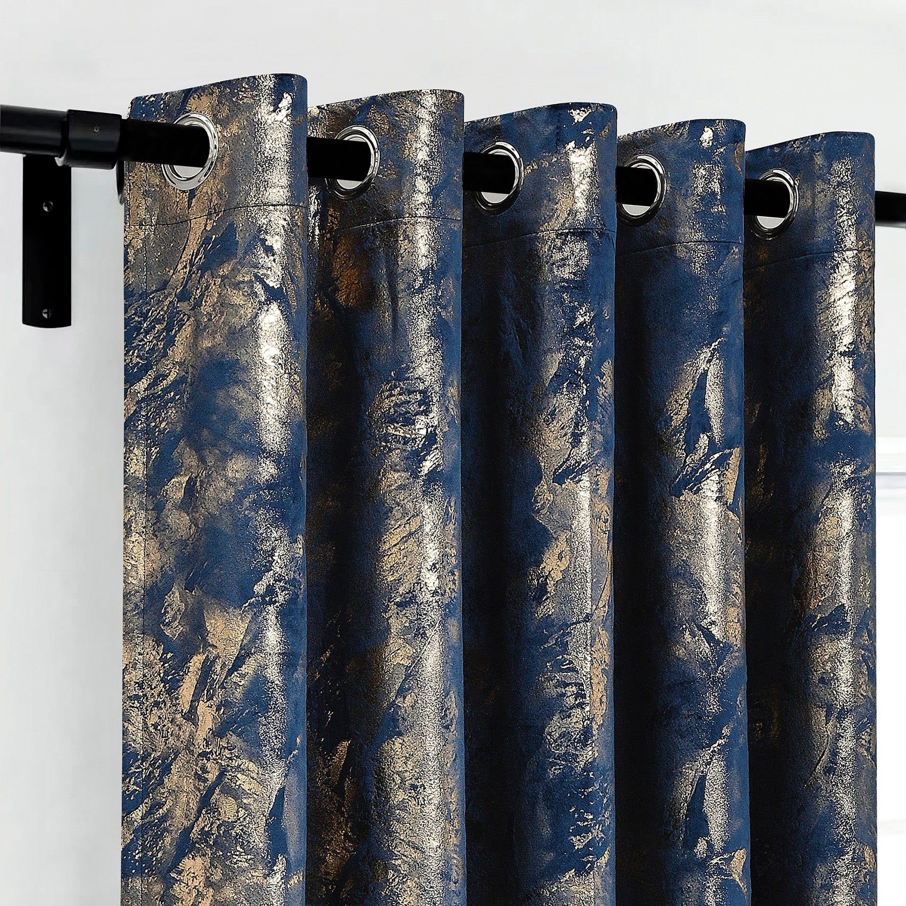 Rainbow Luxury Textured Blackout Curtains