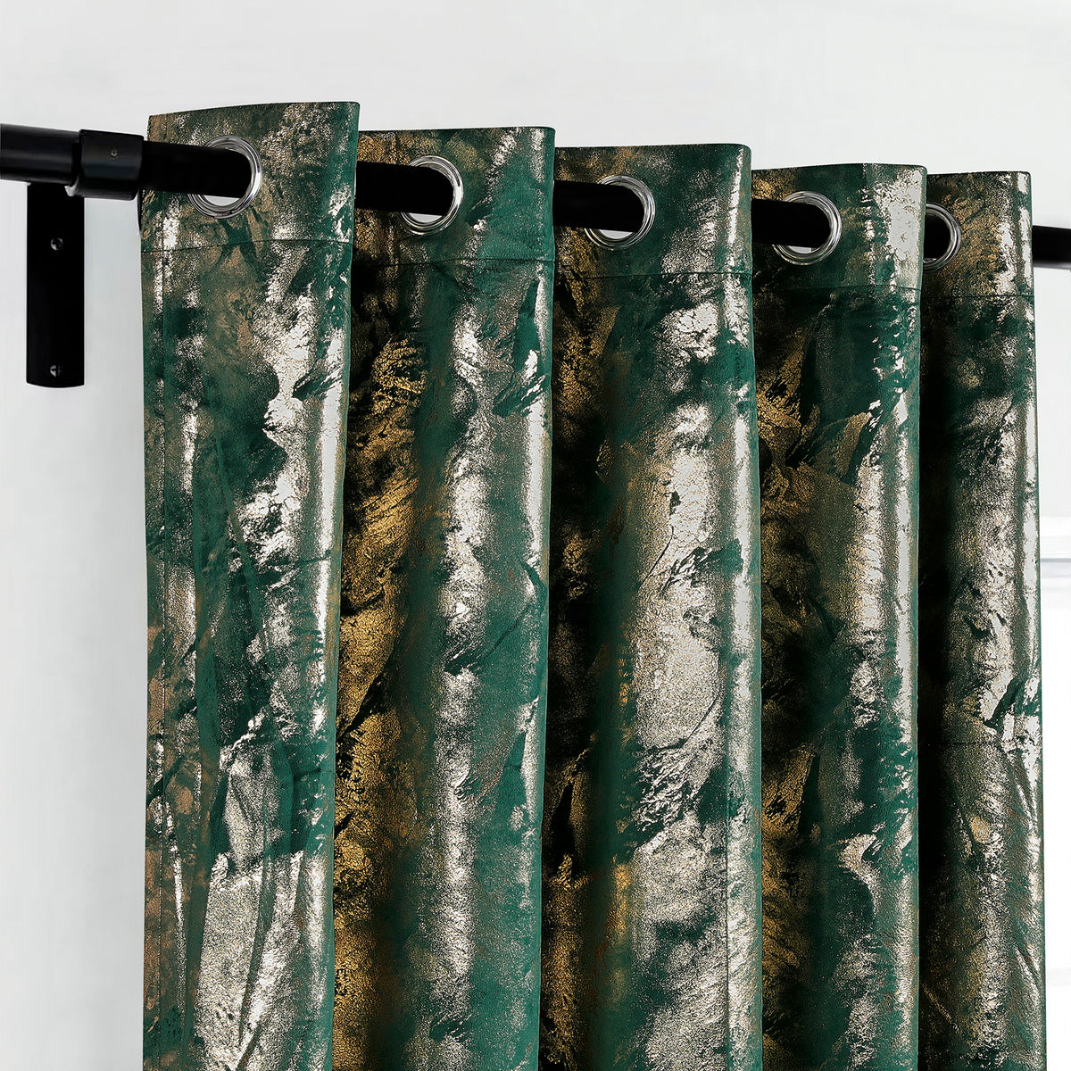 Rainbow Luxury Textured Blackout Curtains
