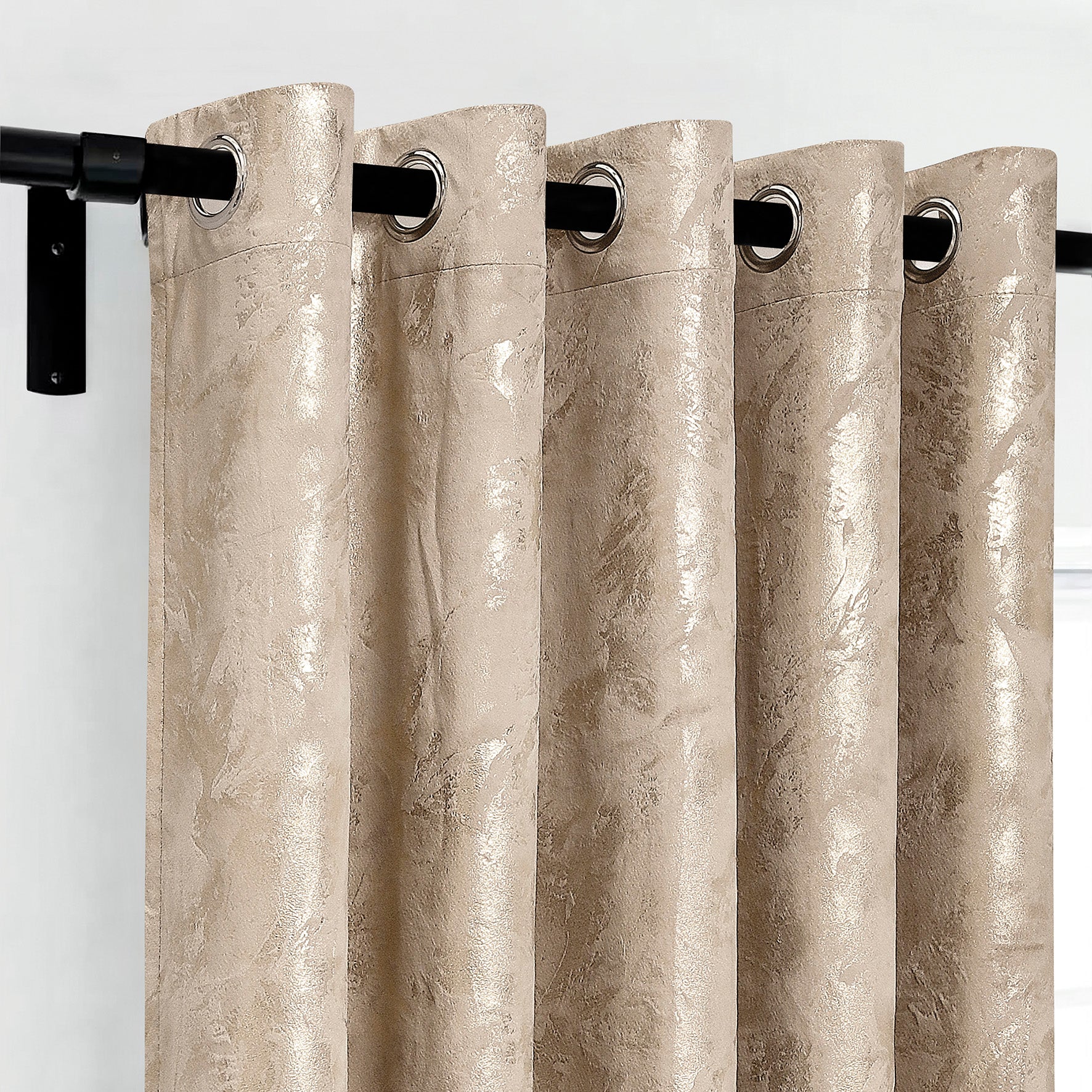 Rainbow Luxury Textured Blackout Curtains